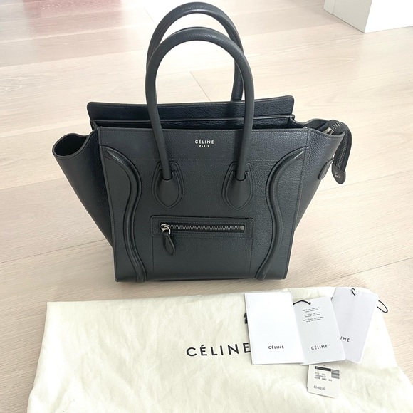 Black Celine Micro Luggage - Picture 1 of 15